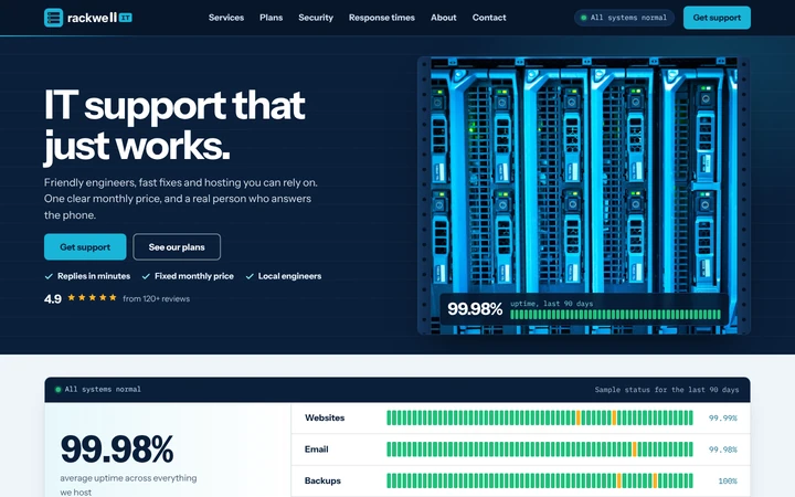 Rackwell IT website template
