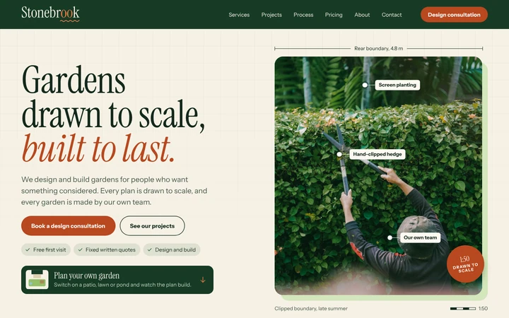 Stonebrook Landscapes website template