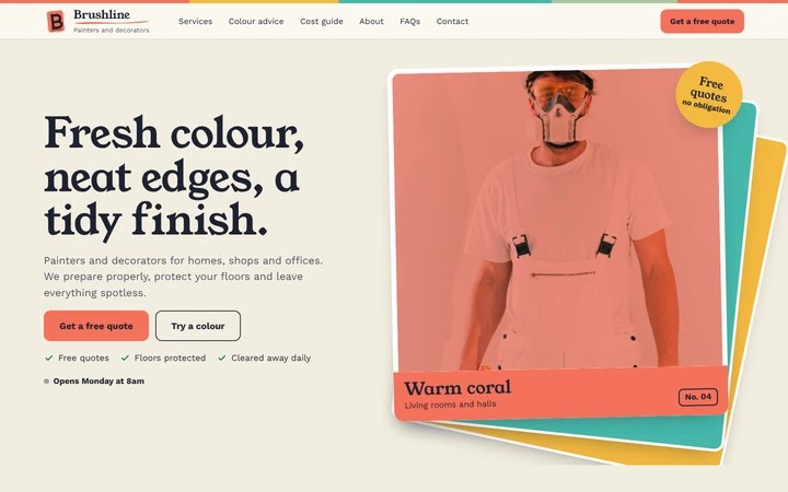 Brushline Decorators website template