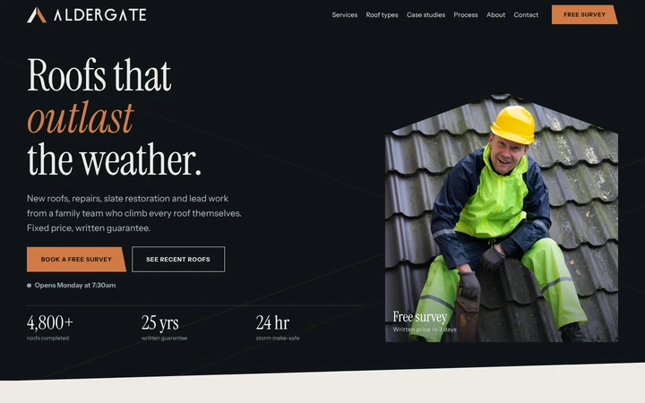 Aldergate website template